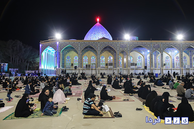 مراسم احیای شب بیست و سوم ماه مبارک رمضان در امامزاده سید جعفر محمد(ع) یزد 