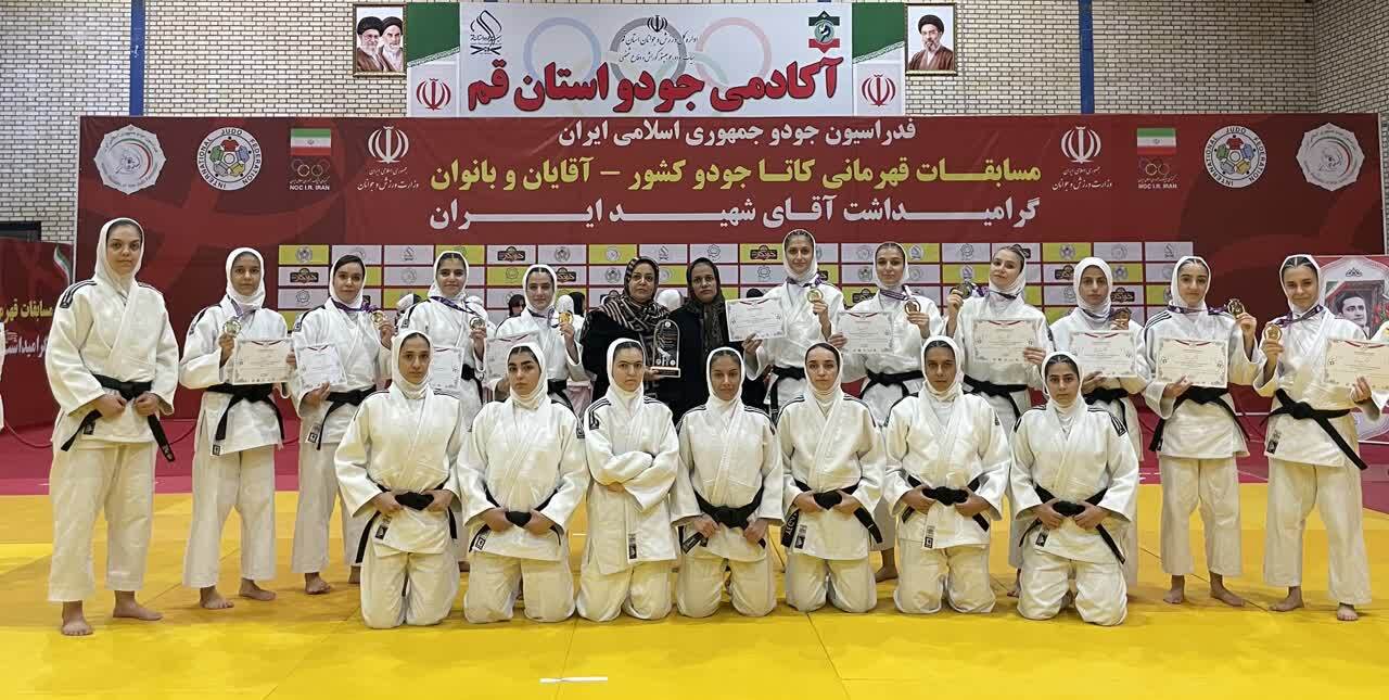 درخشش در مسابقات قهرمانی کشور کاتای جودو بانوان