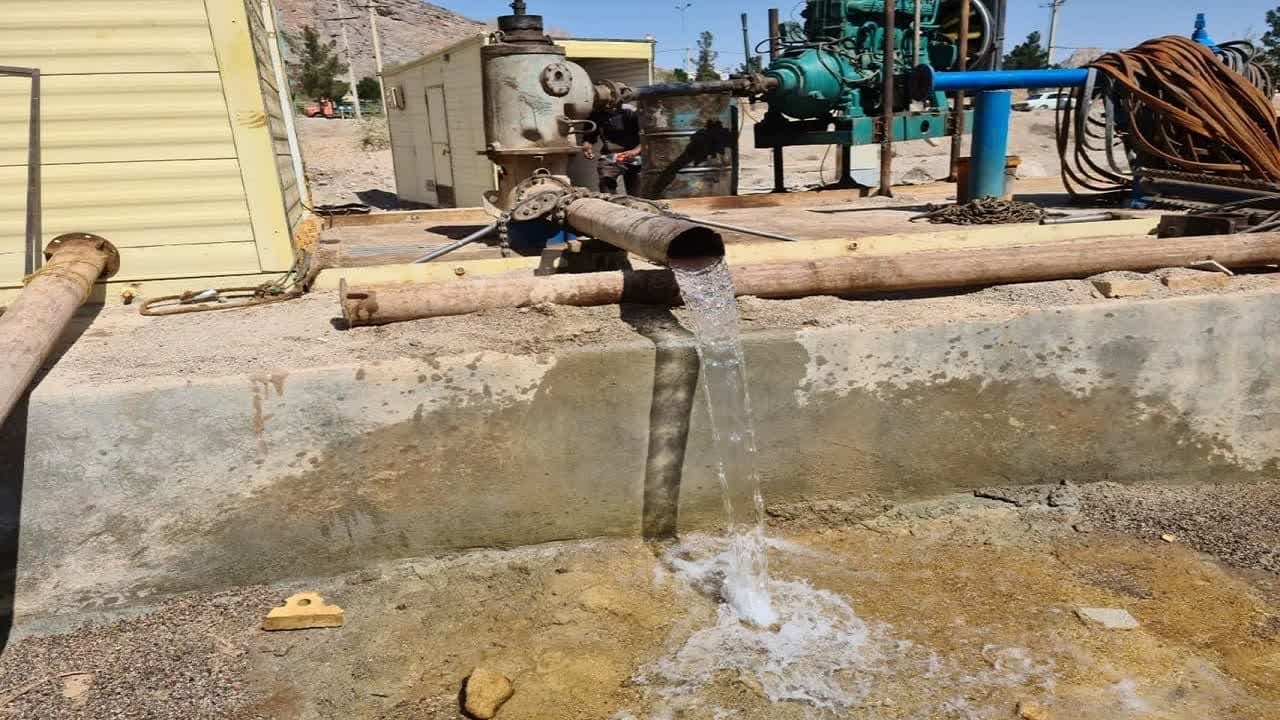 بهسازی دو حلقه چاه آب شهر تفت