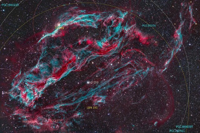 عکس رنگارنگ ستاره‌ای که ۱۰ هزار سال پیش منفجر شد