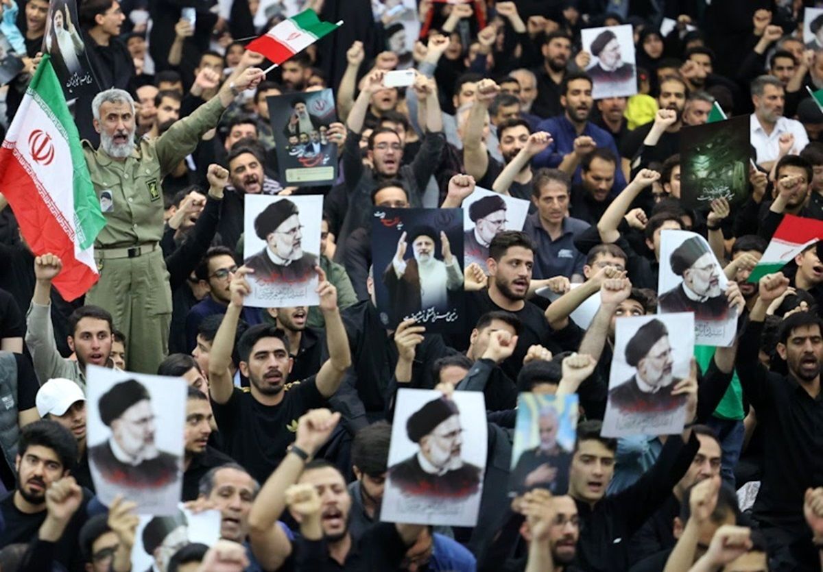 فیلم| حضور خاخام‌های یهودی ایران در مراسم تشییع شهید رییسی