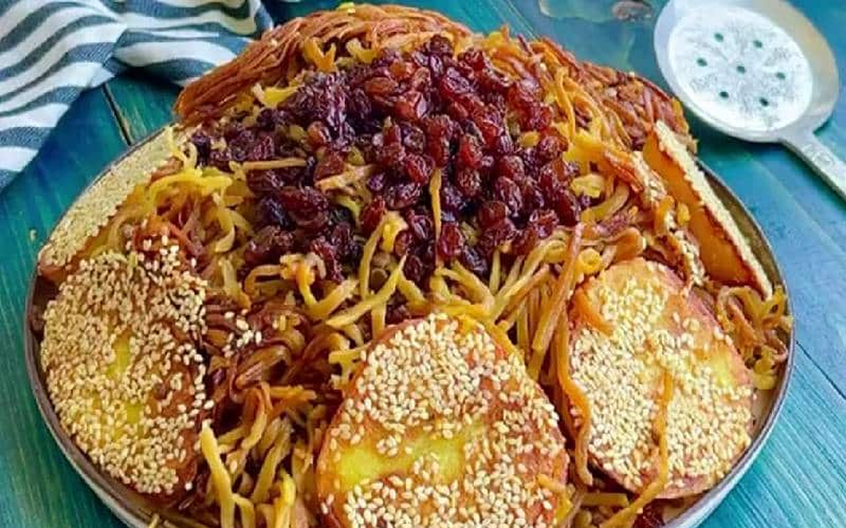 فیلم| طرز تهیه اریشته داغلاما؛ غذای سنتی و خوشمزه آذربایجانی‌ها