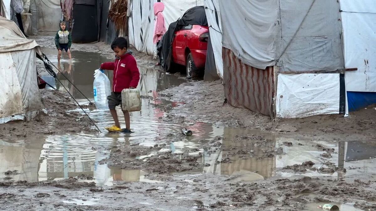 وزارت بهداشت غزه: ۷ کودک شیرخوار بر اثر سرما جان باختند