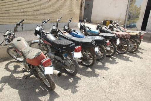 کشف 21 دستگاه موتورسيکلت سرقتی در يزد 