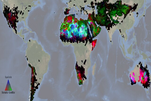 اولین نقشه‌های جامع ناسا از منابع گرد و غبار معدنی سطح زمین