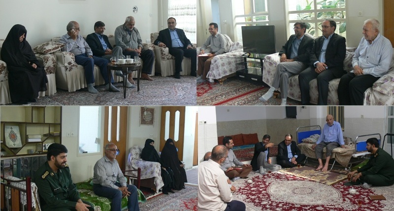 مسئولان اقتصاد و دارایی یزد با خانواده های معظم شهدا دیدار کردند