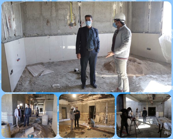 بازدید فرماندار بافق از پروژه در حال احداث بیمارستان 96 تختخوابی شهرستان