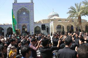 در سالروز شهادت حضرت فاطمه زهرا(س) بافق ،غرق در ماتم بود+گزارش تصویری