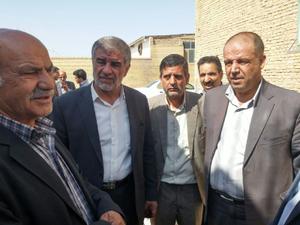 بازديد از پروژه هاي عمراني بخش زارچ با حضور جوكار نماينده مجلس و شاكري شمسي فرماندار يزد