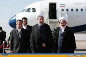 رئیس جمهوری اسلامی ایران وارد استان یزد شد 