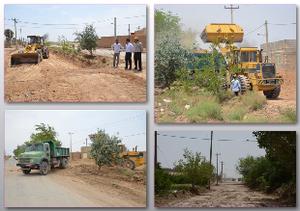  عملیات اجرایی بلوار اصلی روستای جهان‌آباد آغاز شد