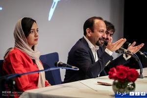 تصاویر نشست فرهادی و عوامل فروشنده +قیلم