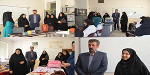 بازدید سرپرست دفتر امور بانوان و خانواده استانداری از کارگاههای مرکز اموزش فنی وحرفه ای خواهران یزد در پنجمین روز از هفته مهارت