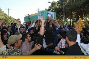 پیکر شهید مدافع حرم تشییع شد