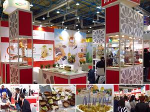 حضور كنسرسيوم صادراتي خوشه محصولات كنجدي استان يزد در نمايشگاه صنايع غذايي مسكو