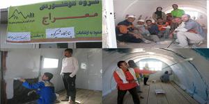 عملیات پاکسازی و مرمت پناهگاه شیرکوه یزد توسط گروه کوهنوردی و طبیعت گردی معراج