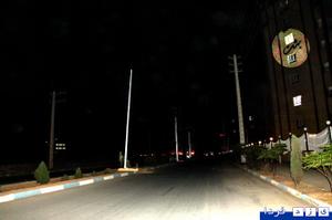 روشنایی معابر مسکن مهر بلوار مدرس در گروه تعهد شرکت توزیع برق است!!