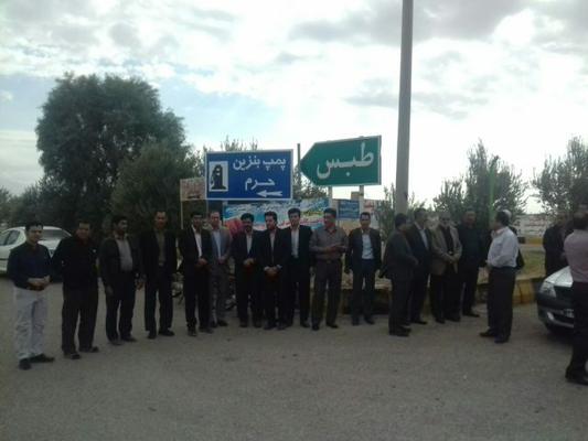 گزارش تصویری استقبال مسئولین شهری طبس از طلایی مقدم 