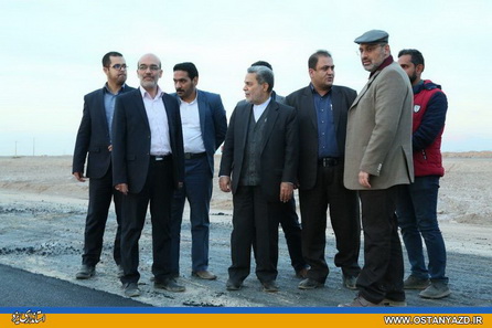 استاندار یزد از بزرگراه بافق یزد بازدید کرد