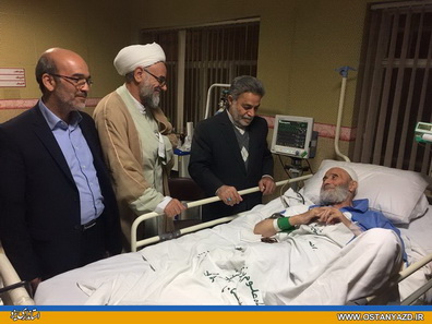 عيادت استاندار يزد از امام جمعه ده بالا