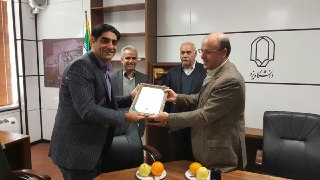 دیدار رئیس هیات تنیس روی میز استان با رئیس دانشگاه یزد