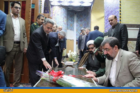 ادای احترام دبیر مجمع تشخیص مصلحت نظام به مقام شامخ سومین شهید محراب