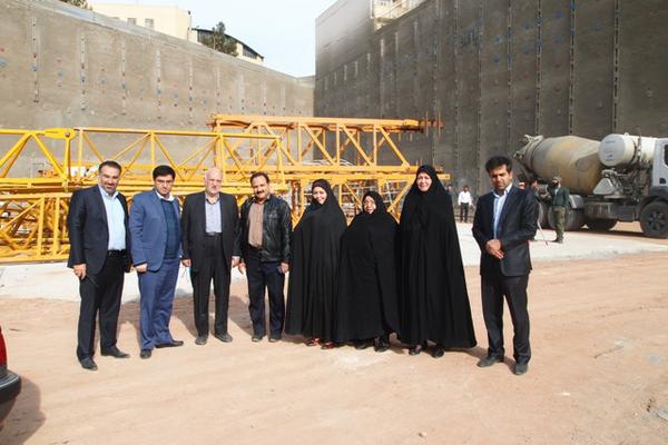بازدید از مجتمع اداری و تجاری در بلوار طالقانی