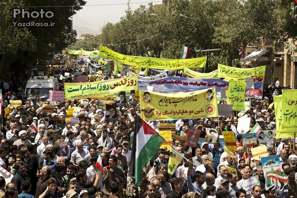 مسیرهای راهپیمایی روز جهانی قدس در یزد اعلام شد