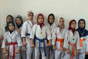  برترین های مسابقات قهرمانی کاراته بانوان استان یزد معرفی شدند