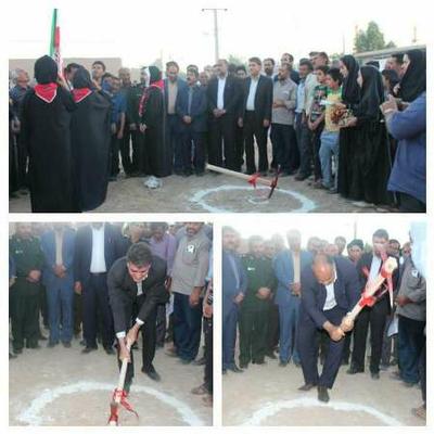  آغاز ساخت کتابخانه دهستان چاهک خاتم یزد