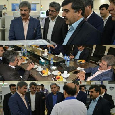 بازدید هیات عالی رتبه بانک ملت از پیشگامان عصر ارتباطات