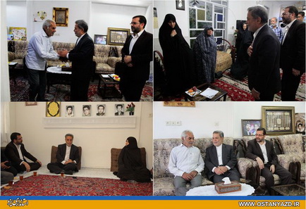گزارش تصويري ديدار استانداريزد با خانواده معظم شهداي شهرستان يزد 