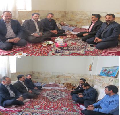 عیادت مدیران  اداره کل آموزش فنی و حرفه ای استان یزد از همکار بازنشسته 