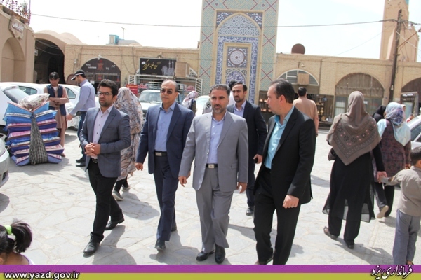 بازدید فرماندار از مسجد جامع کبیر یزد