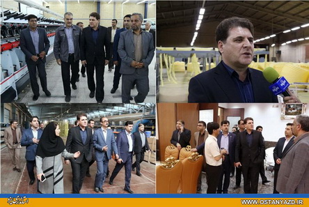 بازدید معاون هماهنگی امور اقتصادی و توسعه منابع استاندار از واحدهای تولیدی و صنایع میبد