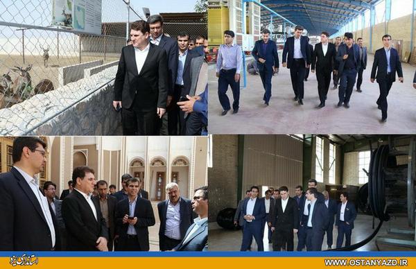 معاون هماهنگی امور اقتصادی و توسعه منابع استاندار از واحدهای تولیدی و گردشگری مهریز بازدید کرد