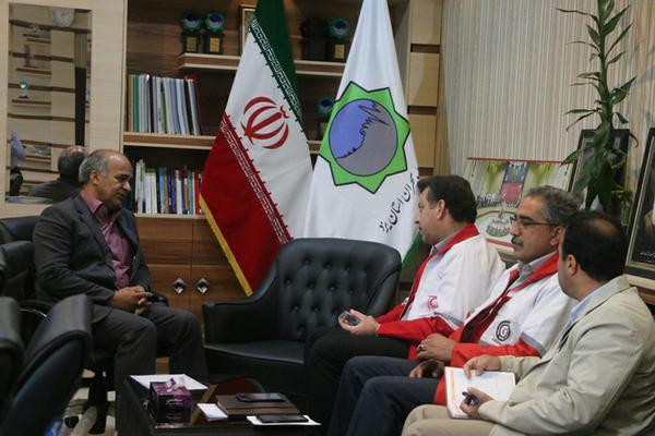 دیدار مدیرعامل جمعیت هلال احمر استان با مدیرکل مدیریت بحران استانداری یزد