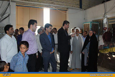 بازديد مديركل دفتر امور اجتماعی و فرهنگی استانداری یزد از مهمان شهر پناهندگان افغانستانی تفت