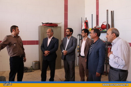 بازديد مديرکل مديريت بحران استانداری از پروژه های شهرستان خاتم