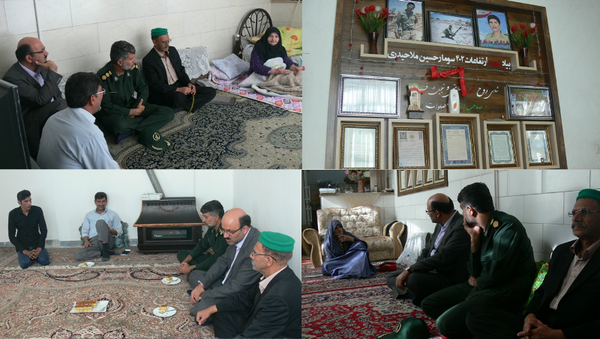 مسئولان اقتصاد و دارایی یزد با خانواده های معظم شهدا دیدار کردند