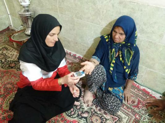 اجرای طرح ملی نیابت توسط داوطلبان هلال احمر در شهرستان بهاباد