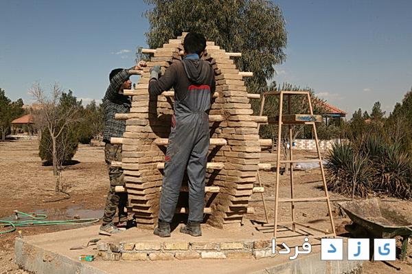 گزارش تصویری یزدفردا :دومین سمپوزیوم مجسمه سازی خشت خام یزد