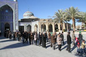 بافق در روز اربعین حسینی عزادار است