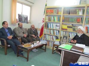 دیدارشرافت مدیرکل جدید میراث فرهنگی استان با آیت الله ناصری نماینده ولی فقیه بعد از مراسم معارفه +گزارش تصویری