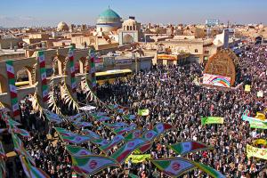حضور گسترده و پرشور دانشگاهیان دانشگاه آزاد اسلامی یزد در راهپیمایی 22 بهمن 