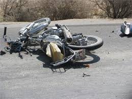 يك كشته درحادثه واژگوني موتورسيكلت درخاتم