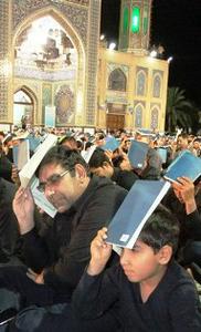 امامزاده حسین بن موسی الکاظم(ع) طبس میزبان شب زنده داران قدر + تصاویر(3نظر)