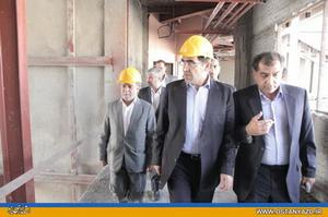 بازديد وزير بهداشت، درمان و آموزش پزشكي از پروژه بيمارستان قلب محمد رسول ا... (ص)