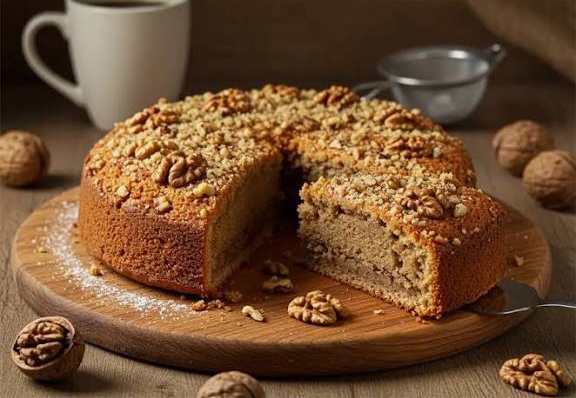 ببینید| کیک گردویی خونگی با یه بافت نرم و یه عطر خوش