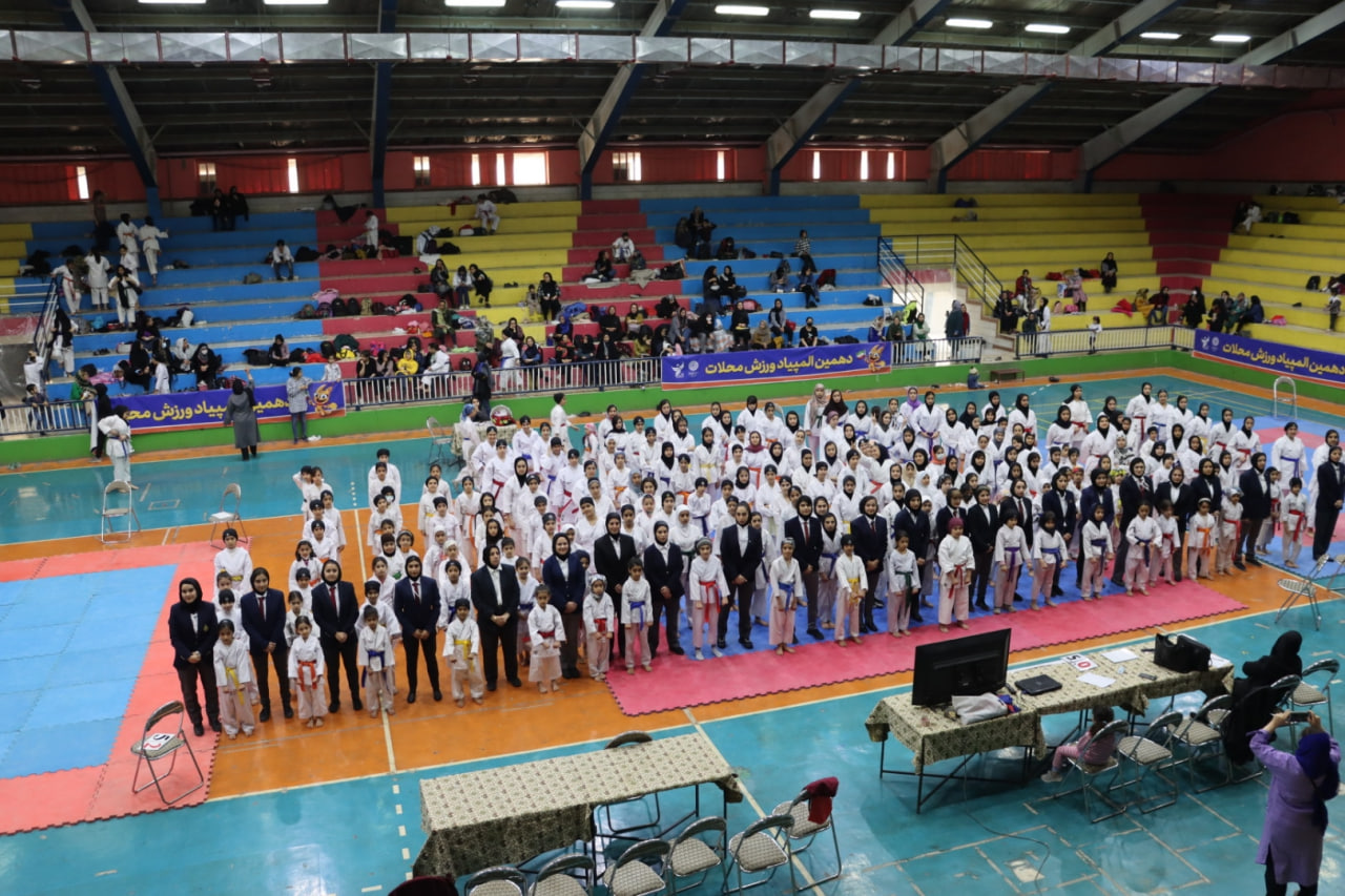 مسابقات کاراته بانوان دهمین المپیاد ورزشی محلات شهر یزد